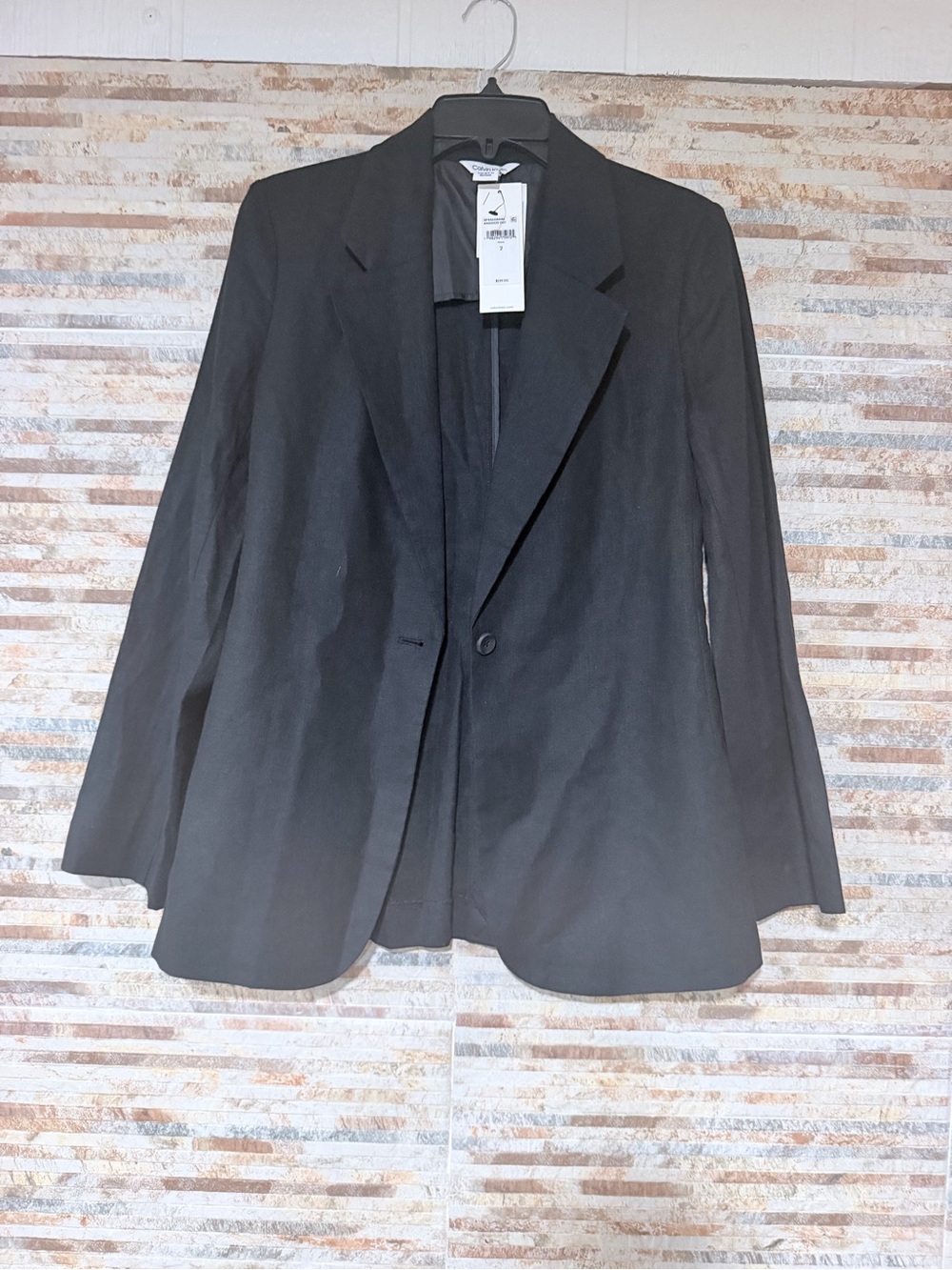 Calvin Klein Black Single-Button Women's Blazer
